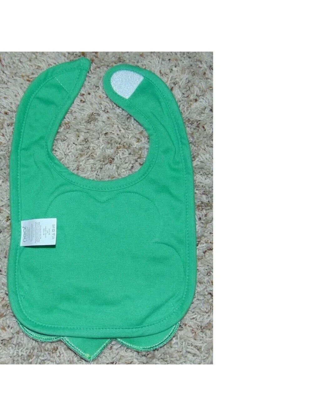 Neat My First St. Patricks Day Baby Bib & Hat Green & White 2 Piece Set